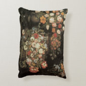 スチルライフ花ヴィンテージフローラバロック アクセントクッション (裏面(縦))
