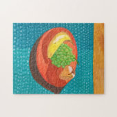 スチルライフ – フルーツのプレートパズル ジグソーパズル (横)