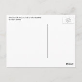 スチルライフwスカル，ロウソク，ブックバイポールセザンヌ ポストカード (裏面)