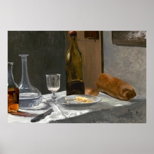 スチルライフwithボトル – クロードモネファインアート ポスター (正面)