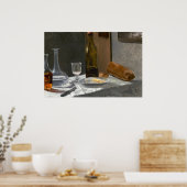 スチルライフwithボトル – クロードモネファインアート ポスター (キッチン)
