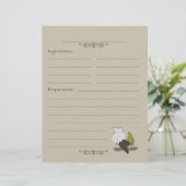 スチル素朴ライフイラストレーションレシピバインダーページ (スタンド正面)