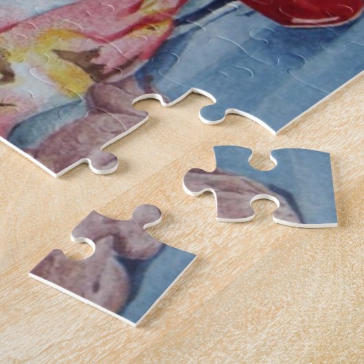 スチル絵画ライフのレトロな化粧バッグ ジグソーパズル (側面)