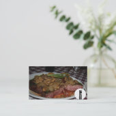 スチークハウスレストランの名刺 名刺 (スタンド正面)