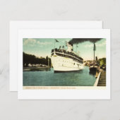 スチーマーシティオブサウスヘイヴン湖素晴らし群 ポストカード (正面/裏面)