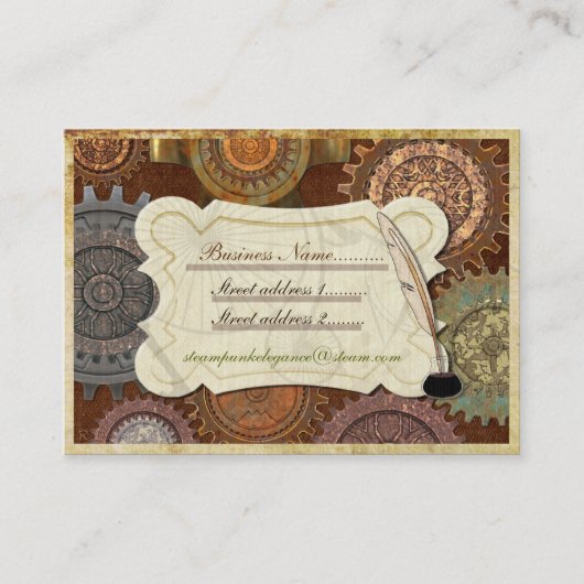 スチームエレガンスアンティーク衣装の再着用 名刺 (正面)