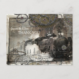 スチームエンジンスチームパンク サンキューカード