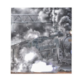 スチームエンジンHDR写真をトレイン ノートパッド