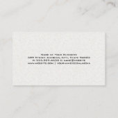 スチームクリーナー | クリーニングサービス 名刺 (裏面)