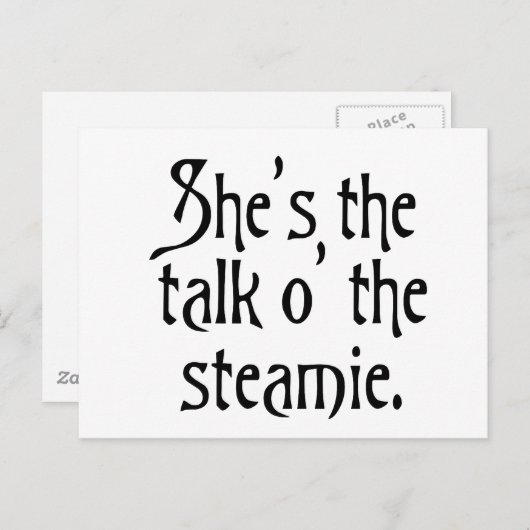 スチームグラスゴー英国のユーモアのおもしろい話 ポストカード (正面/裏面)