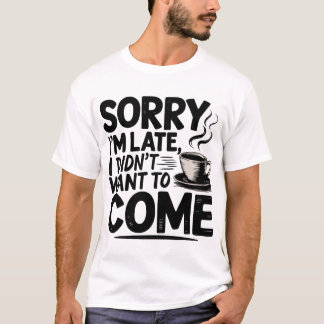 スチームコーヒーカップおもしろいタイポグラフィデザイン Tシャツ