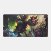 スチームゴーレムゲームデスクマット | カスタマイズ可能なパッド デスクマット (正面)