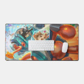 スチームゴーレムゲームデスクマット | カスタマイズ可能なパッド デスクマット (キーボード&マウス)