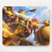 スチームゴーレムゲームマウスパッド | カスタマイズ可能なパッド マウスパッド (正面)