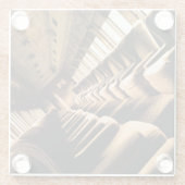 スチームトレインインテリア ガラスコースター (裏面)