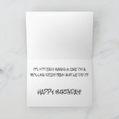 スチームトレインエンジンの写真に鉄道シェフの調理師 カード (内部)