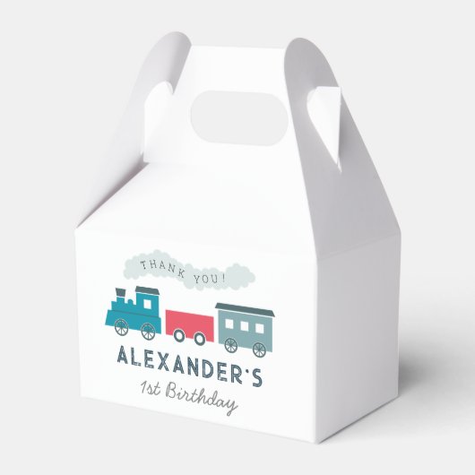 スチームトレインブルーボーイ誕生日ありがとう フェイバーボックス (正面サイド)