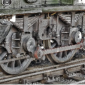 スチームトレインホイール デスクマット