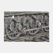 スチームトレインホイール ドアマット (正面)