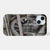 スチームトレインホイール iPhone 15ケース (裏面横)