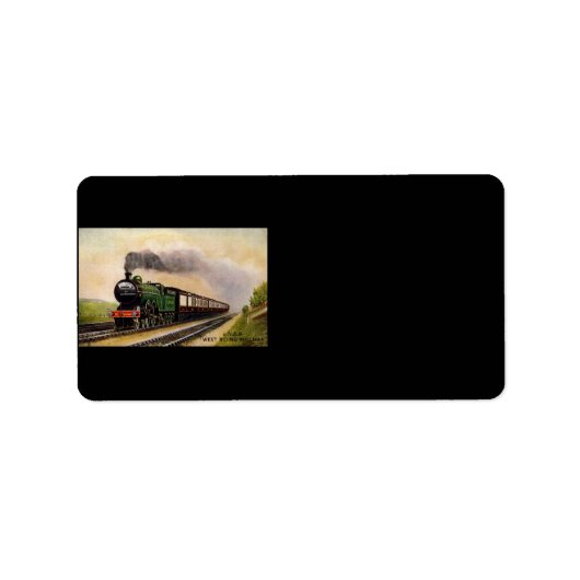 スチームトレイン住所 シール (正面)