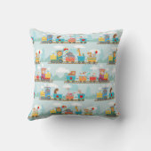 スチームトレイン&アニマルキュートベビー クッション (裏面)