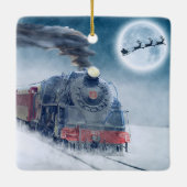 スチームトレイン&トナカイ セラミックオーナメント (裏面)
