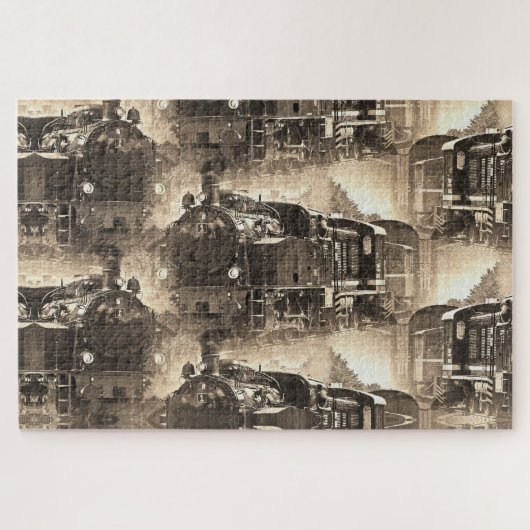 スチームドリームズ – 鉄道エンジン ジグソーパズル (横)