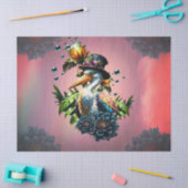 スチームパおもしろいンクハット付きペリカン 薄葉紙 (クラフト)