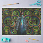 スチームパンクかわいらし-孔雀のように 薄葉紙 (クラフト)