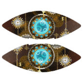 スチームパンクさびた背景(ターコイズレンズ付) アメリカンフットボール (パネル)