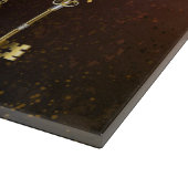 スチームパンクさびた背景(ターコイズレンズ付) カッティングボード (角)