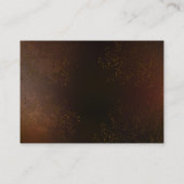 スチームパンクさびた背景(ターコイズレンズ付) コーリングカード (裏面)