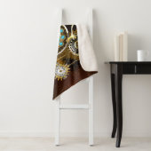 スチームパンクさびた背景(ターコイズレンズ付) シェルパブランケット (インサイチュ)