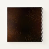 スチームパンクさびた背景(ターコイズレンズ付) ノートブック (裏面)