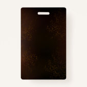 スチームパンクさびた背景(ターコイズレンズ付) バッジ (裏面)