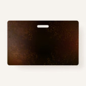 スチームパンクさびた背景(ターコイズレンズ付) バッジ (裏面)