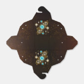 スチームパンクさびた背景(ターコイズレンズ付) フェイバーボックス (折り畳みなし)