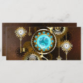 スチームパンクさびた背景(ターコイズレンズ付) メニュー (正面/裏面)