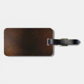 スチームパンクさびた背景(ターコイズレンズ付) ラゲッジタグ (裏面横)