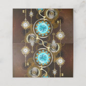 スチームパンクさびた背景(ターコイズレンズ付) 予約カード (外部開封)