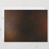 スチームパンクさびた背景(ターコイズレンズ付) 招待状 (裏面)