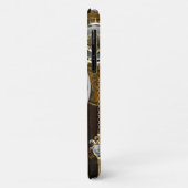 スチームパンクさびた背景(ターコイズレンズ付) Case-Mate iPhoneケース (裏面/左)