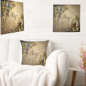 スチームパンクとゴールドのレザー一体型の結婚式招待状 オールインワン招待状