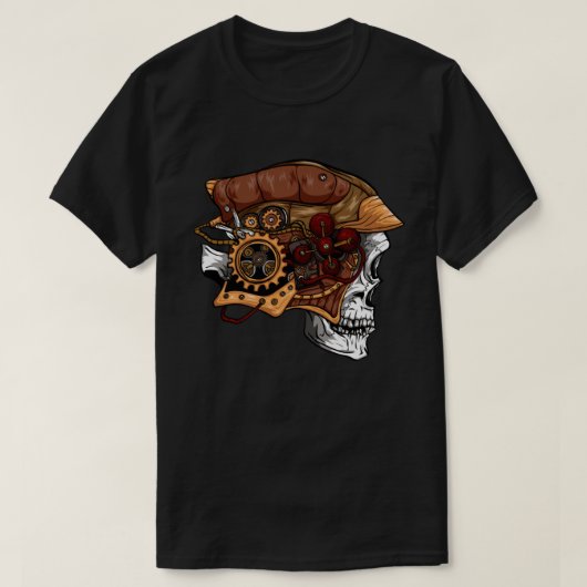 スチームパンクなコミックデザイン Tシャツ (デザイン正面)