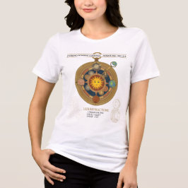 スチームパンクなビンテージ太陽系コンパス トライブレンドTシャツ