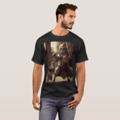 スチームパンクな猫の戦い Tシャツ (正面フル)