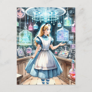 スチームパンクな薬局のアリス ポストカード
