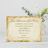 スチームパンクのウェディング、招待状 招待状 (スタンド正面)