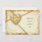 スチームパンクのウェディング、招待状 招待状 (裏面)